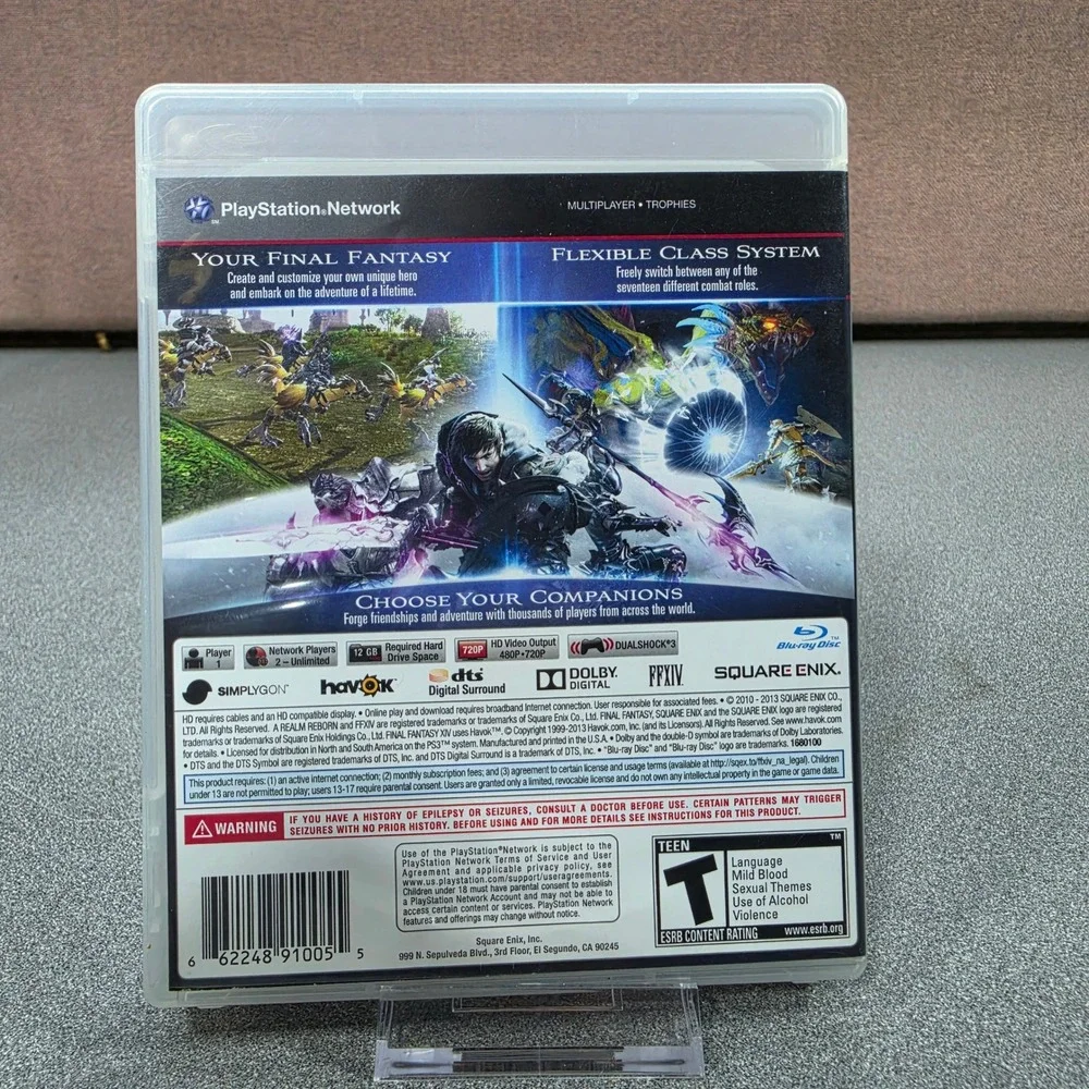 Final Fantasy XIV A‎ Realm Reborn PS3 Excellent MMORPG